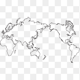 世界地圖線條